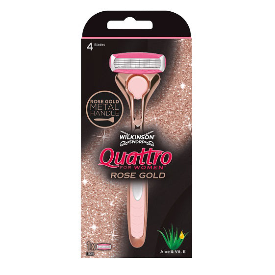 Wilkinson Sword Quattro 4 Women's Razor Rose Gold