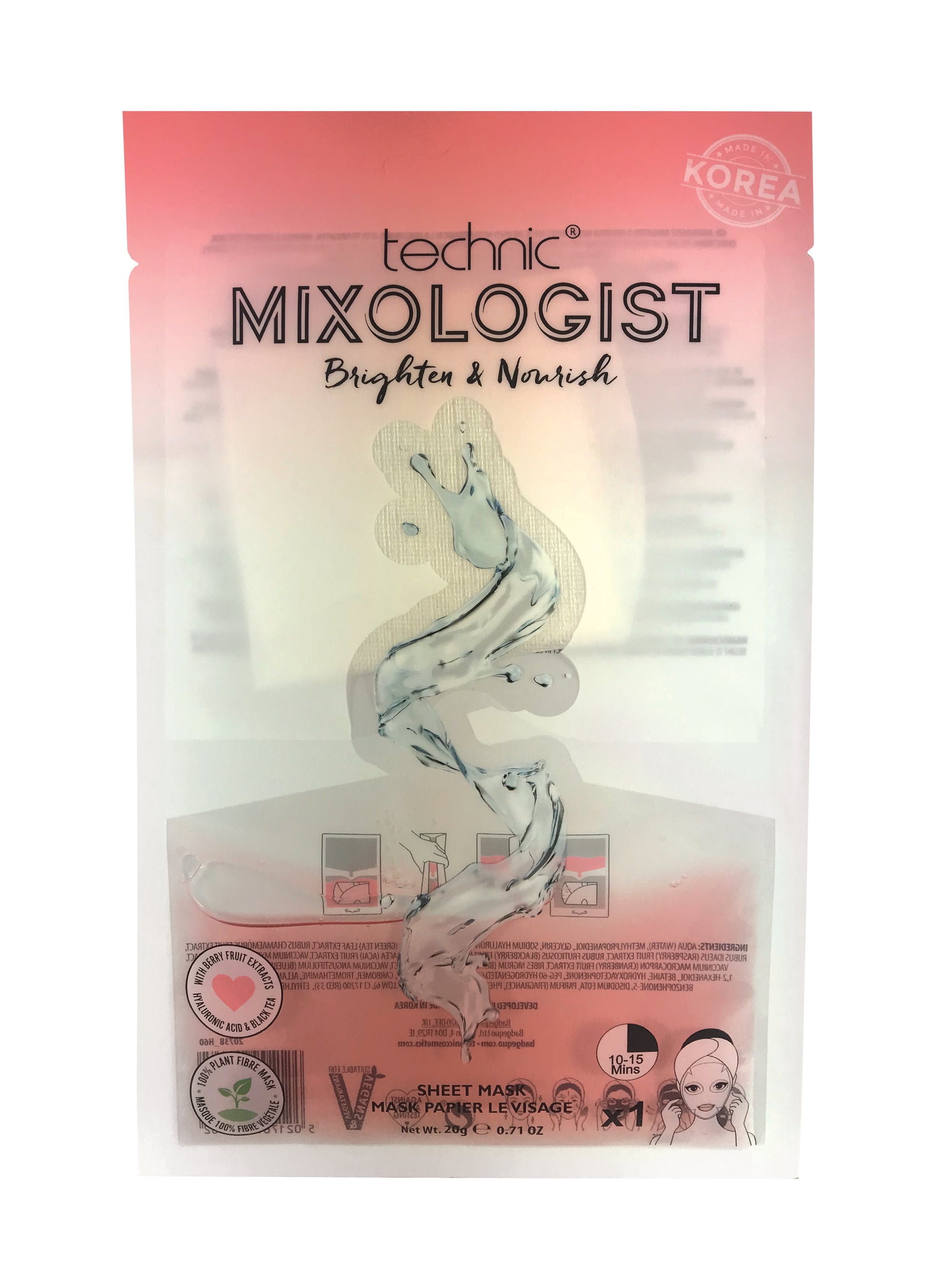 Technic Mixologist Brightening and Nourishing Sheet Mask